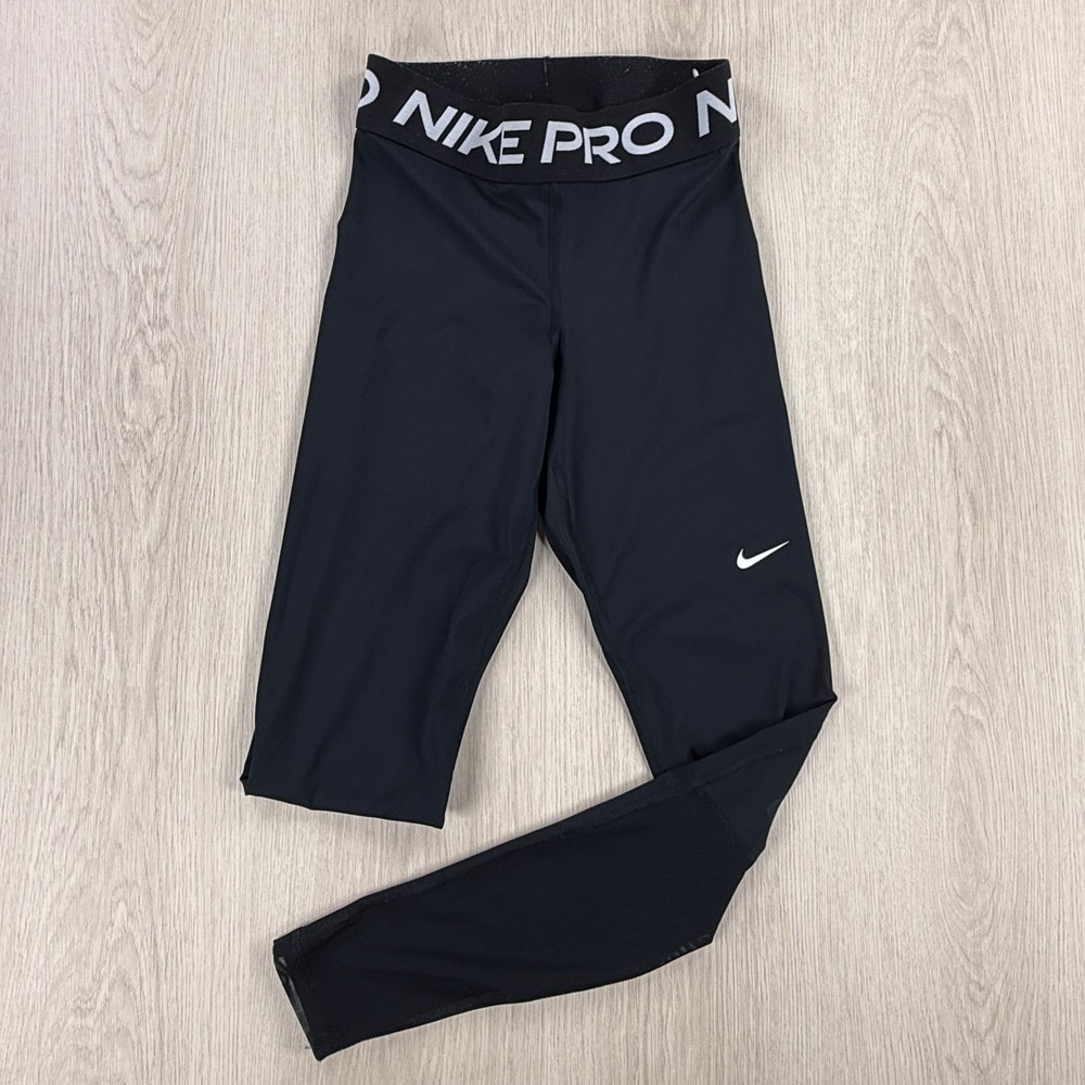 Compression Leggings Nike Pro Women Training Leggings Black Mesh WorkoutAthletic